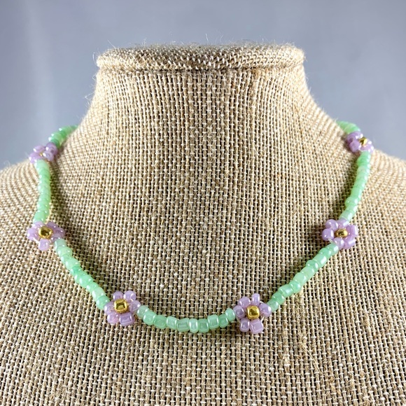 beaded daisy chain choker - Picture 1 of 4